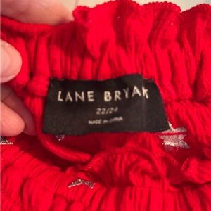 Lane Bryant Red Gauze Blouse